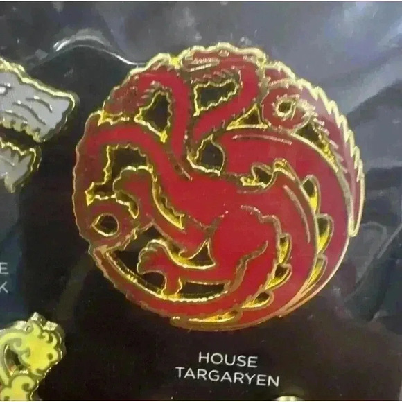 Game Of Thrones Urban Decay HBO Pins Set House Stark Lannister Targaryen NEW! - Picture 2 of 5